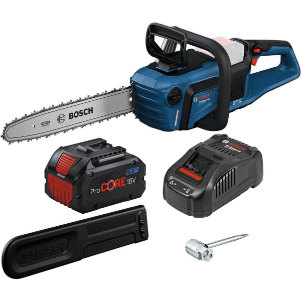 Аккумуляторная цепная пила Bosch GKE 18V-40 Professional, 1×ProCORE 18V 8.0 Ah, з/у GAL 1880 CV