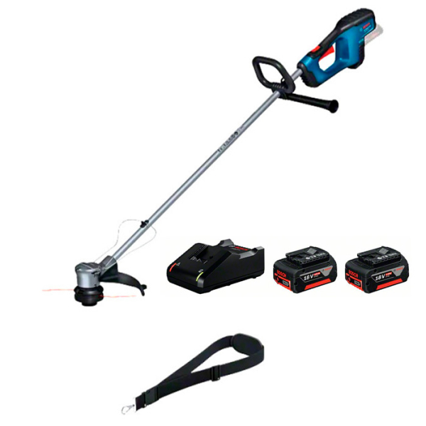 Аккумуляторный триммер Bosch GFR 18V-33 Professional, 2xGBA 18 V 4.0 Ah, з/у GAL 18V-40