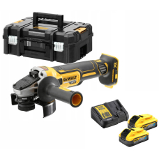 Акумуляторна болгарка DeWalt DCG405H2T, 2x5.0 Ah, з/п, кейс TSTAK