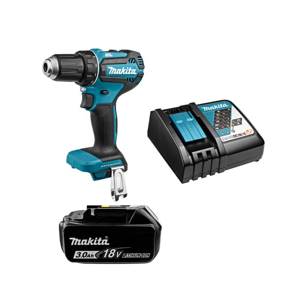 Аккумуляторный шуруповерт Makita DDF485RF, 1x3.0 Ah, з/у DC18RC