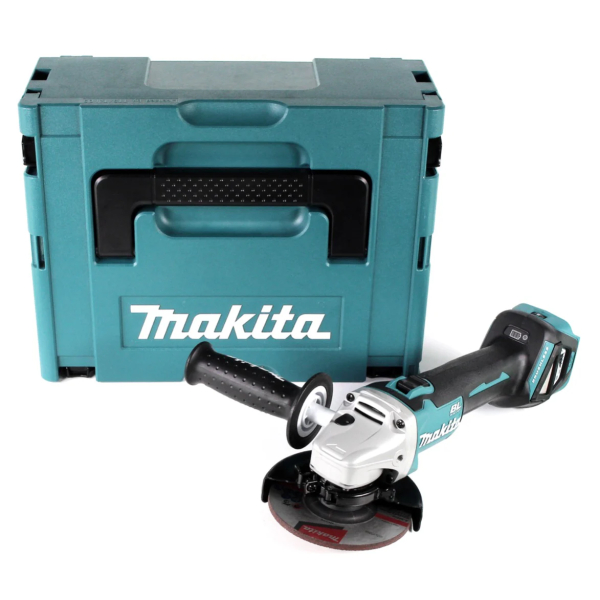 Аккумуляторная болгарка Makita DGA511ZJ, каркас в кейсе Makpac 3