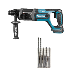 Акумуляторний перфоратор Makita DHR241ZX, каркас, з набором бурів SDS-Plus, B2S