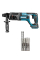 Акумуляторний перфоратор Makita DHR241ZX, каркас, з набором бурів SDS-Plus, B2S