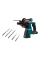 Аккумуляторный перфоратор Makita DHR263ZX, каркас, с набором буров SDS-Plus Nemesis, P4S, 5шт