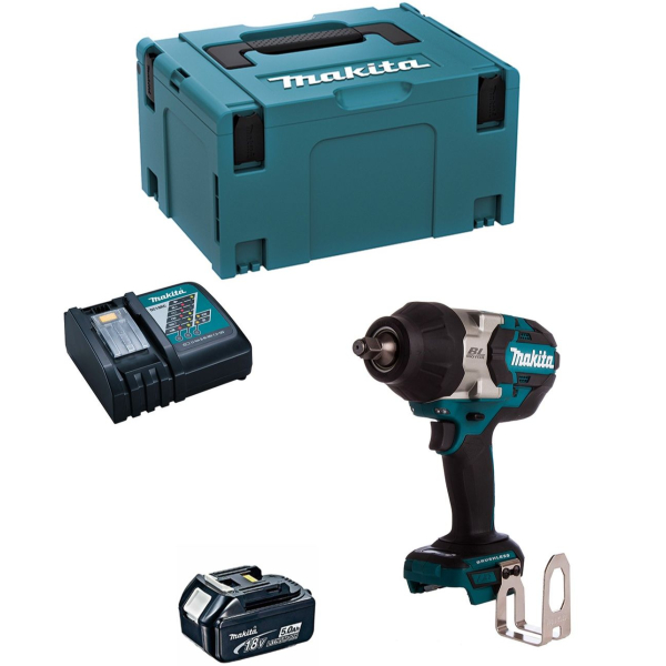 Акумуляторний гайковерт Makita DTW1002RTJ1, LXT 18V, 1x5.0 Ah, DC18RC, кейс Makpac