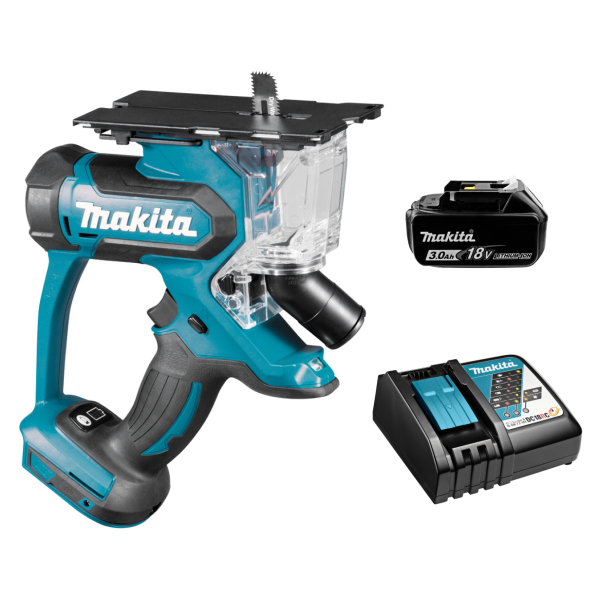 Аккумуляторная пила для гипсокартона Makita DSD180RF, 1x3.0Ah, з/у DC18RC