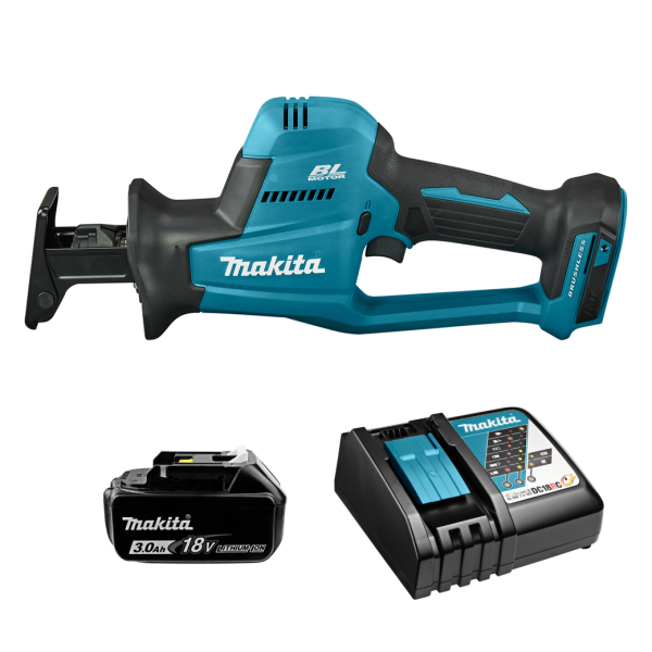 Аккумуляторная сабельная пила Makita DJR189RF, 1x3.0 Ah, з/у DC18RC