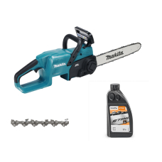 Аккумуляторная цепная пила Makita DUC357ZX, каркас, с цепью и маслом