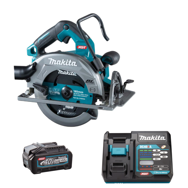 Аккумуляторная дисковая пила Makita XGT 40 V MAX HS003GM101, 1x4Ah, з/у DC40RA