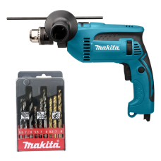 Дрель ударная Makita HP1640X с набором сверл