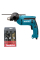 Дриль ударний Makita HP1640X з набором свердел