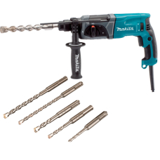 Перфоратор Makita HR2470, кейс, с набором буров D-00795