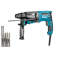 Перфоратор Makita HR2631FX, кейс, з базовим набором бурів
