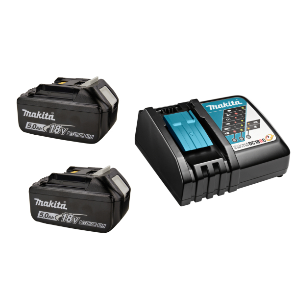 Набір Makita 197570-9, 2x5.0Ah, DC18RC
