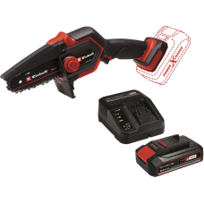 Аккумуляторная цепная обрезная мини-пила Einhell GE-PS 18/15 Li BL Kit, 1×18 V 2.5 Ah, з/у