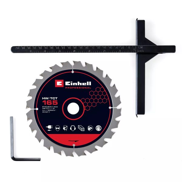 Акумуляторна циркулярна пила Einhell TP-CS 18/165 Li BL - Solo, каркас
