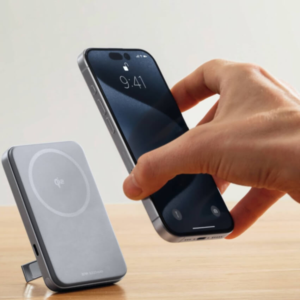 Павербанк EcoFlow RAPID Magnetic Power Bank 5000 mAh 30W Qi2.0 Silver