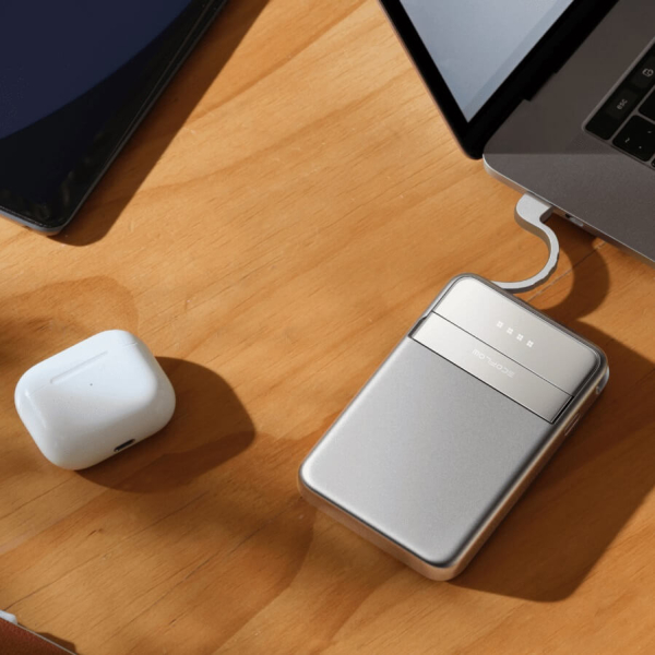 Павербанк EcoFlow RAPID Magnetic Power Bank 5000 mAh 30W Qi2.0 Silver
