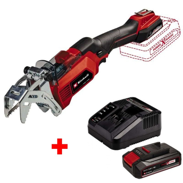Аккумуляторная обрезная пила Einhell X-Change GE-GS 18/150 Li KIT, 1x2.5Ah, з/у