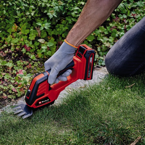 Аккумуляторные ножницы для травы и кустов Einhell GE-CG 18/100 Li T, 1x2.5 Ah, з/у