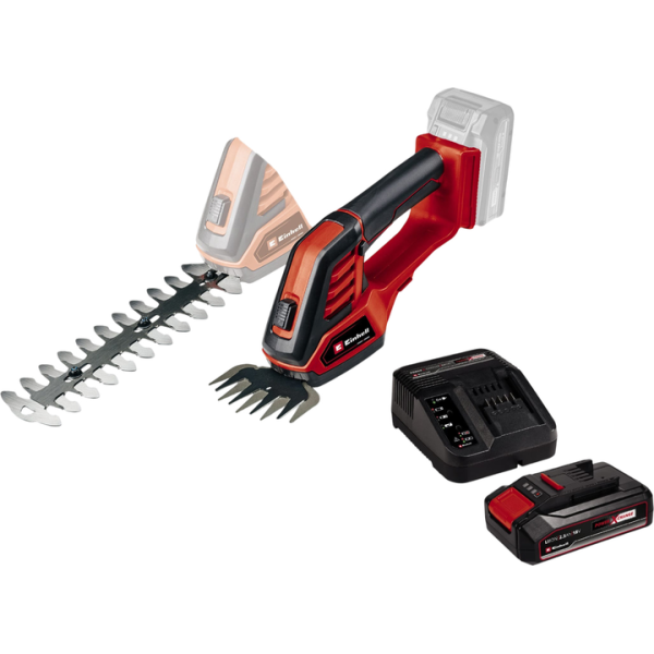 Аккумуляторные ножницы для травы и кустов Einhell GE-CG 18/100 Li T, 1x2.5 Ah, з/у