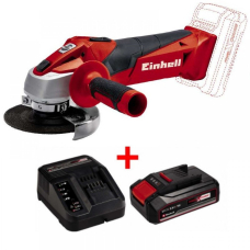 Акумуляторна кутова шліфувальна машина Einhell TC-AG 18/115 Li, 1x2.5 Ah, з/п