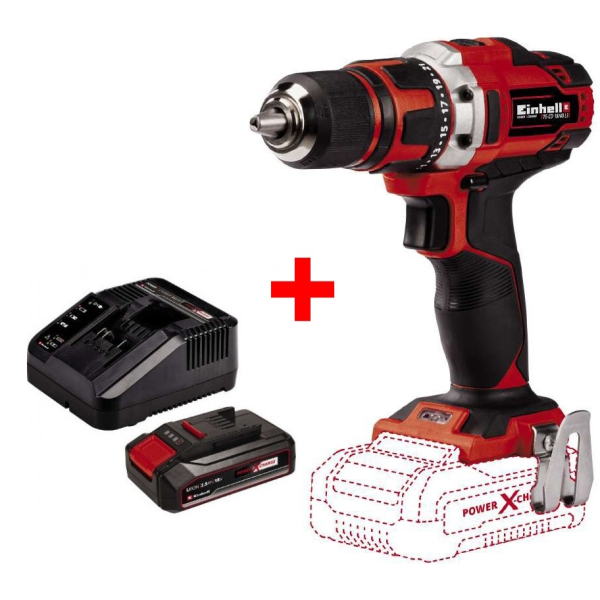 Аккумуляторный шуруповерт Einhell TE-CD 18/40 Li, 1x2.5 Ah, з/у