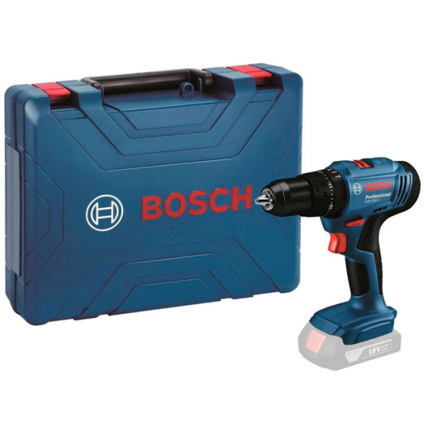 Акумуляторний ударний шуруповерт Bosch GSB 183-LI Professional, каркас, в кейсі