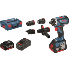 Аккумуляторный шуруповерт Bosch GSR 18V-60 FC, 2xGBA 18V 5.0Ah, GAL 1880 CV, L-BOXX 136, 4 насадки