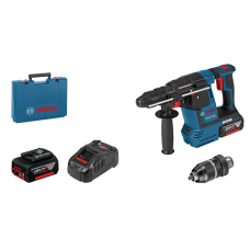 Аккумуляторный перфоратор Bosch Professional GBH 18V-26F, 2xGBA 18V 6.0Ah, GAL 1880CV, патрон, кейс