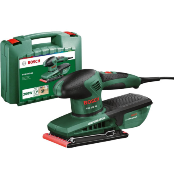 Віброшліфмашина Bosch PSS 200 AC в кейсі