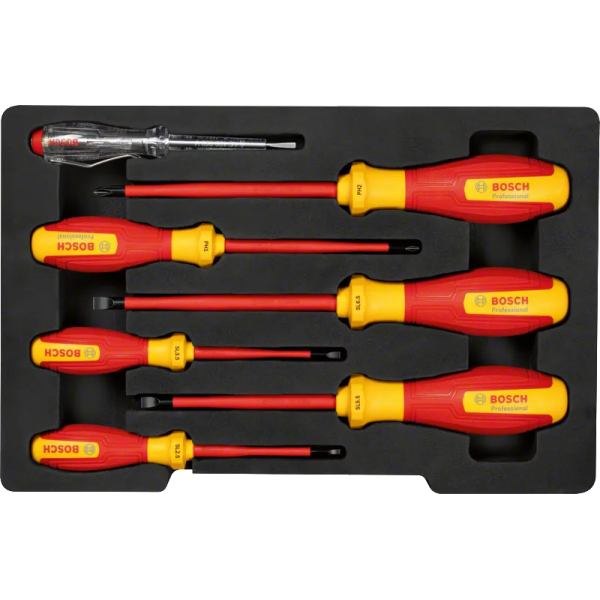 Набор отверток Bosch VDE SL/PH, 7 шт