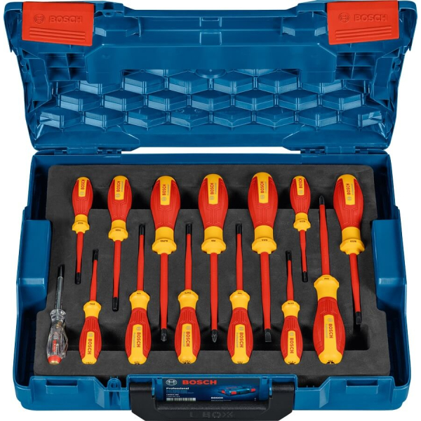 Набір викруток Bosch VDE змішаних в L-BOXX 102, 14 шт