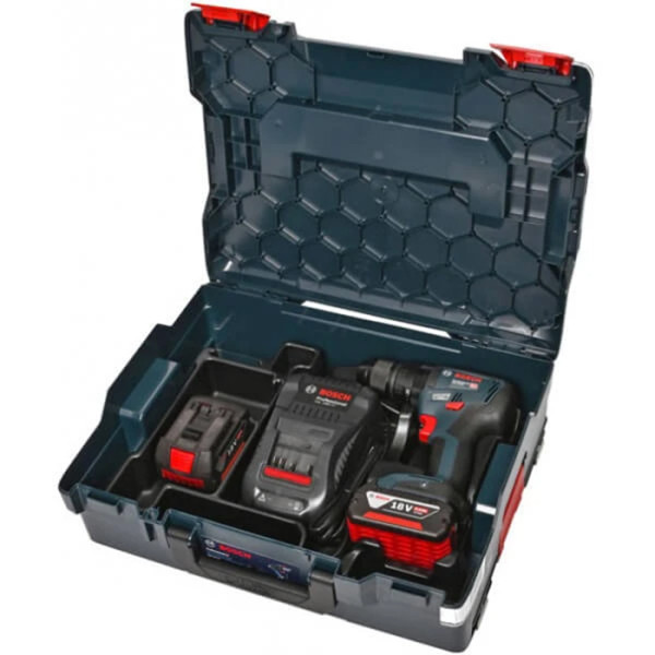 Набір інструментів Bosch, ударний шуруповерт GSB 18V-50 в L-BOXX 102, пилосос GAS 18V-1, 2x5.0Ah, з/п GAL 1880 CV