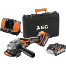 Акумуляторна кутова шліфмашина AEG BEWS18-125BL-502C, 2x5.0Ah, з/п, кейс