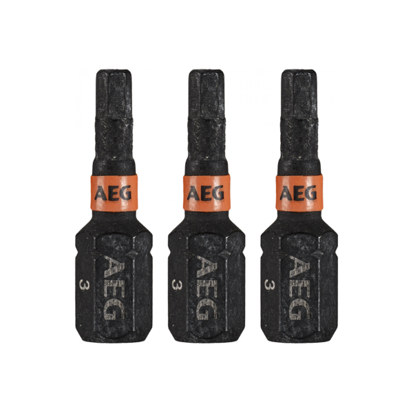 Бита ударная AEG HEX3x25мм, 3 шт