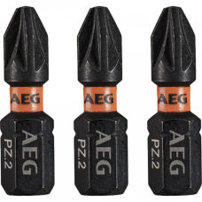 Бита ударная AEG Рz2x25мм, 3 шт