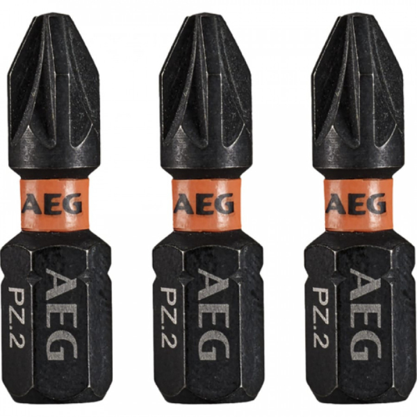 Бита ударная AEG Рz2x25мм, 3 шт