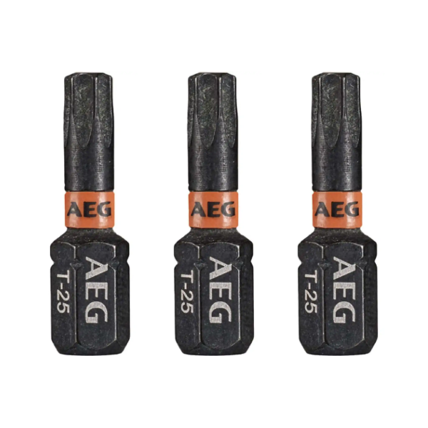 Бита ударная AEG TX25x25мм, 3 шт