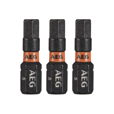Бита ударная AEG HEX5x25мм, 3 шт
