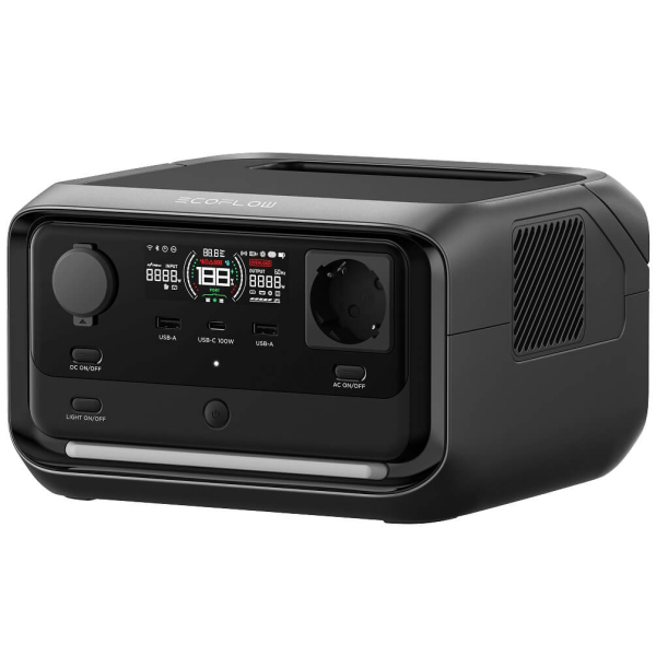Зарядная станция EcoFlow RIVER 3 Plus, 286 Вт/час, 600 Вт