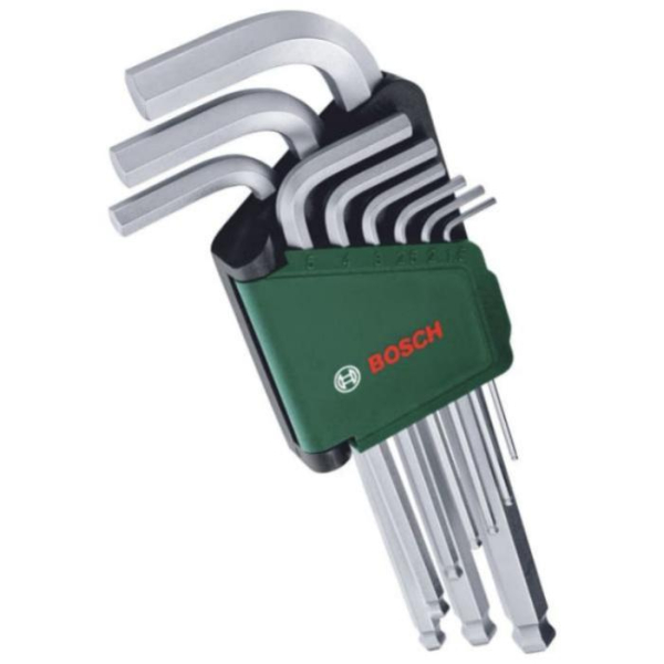 Набор шестигранных ключей Bosch, 9 шт