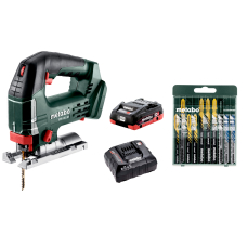 Аккумуляторный лобзик Metabo STB 18 L 90, 1x4.0Ah LiHD, з/у ASC 55, набор полотен 10 шт