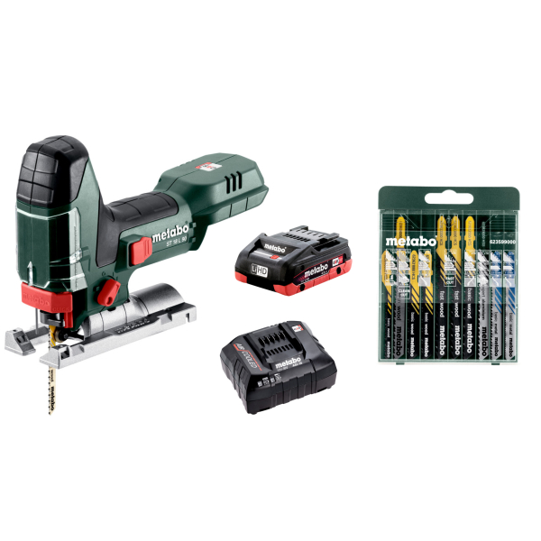 Аккумуляторный лобзик Metabo ST 18 L 90, 1x4.0Ah LiHD, з/у ASC 55, набор полотен 10 шт