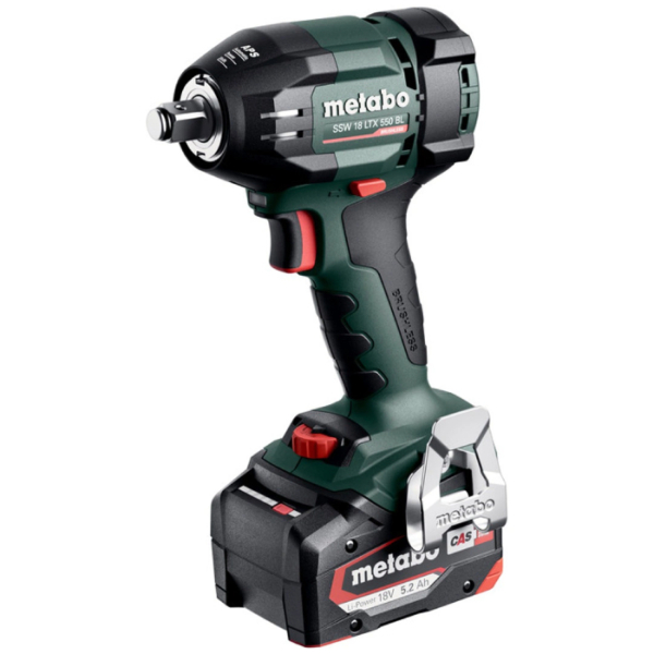 Акумуляторний гайковерт Metabo SSW 18 LTX 550 BL, 2x5.2 Аh, ASC 55, в MetaBox