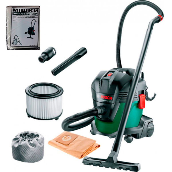 Пилосос Bosch UniversalVac 15 з багаторазовим мішком