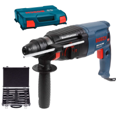 Перфоратор Bosch GBH 2-26 DRE, кейс, набор 9 сверл, 2 зубила