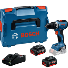 Акумуляторний шуруповерт Bosch Professional GSR 18V-65, 2×GBA 18V 4.0Ah, GAL 18V-40, в кейсі L-BOXX