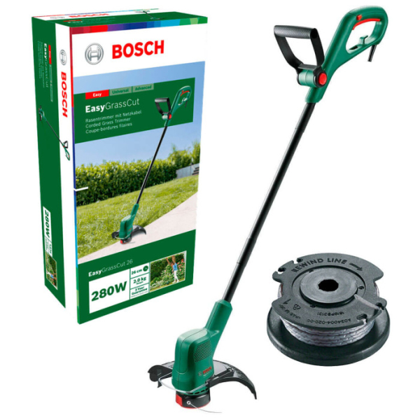Триммер Bosch EasyGrassCut 26 с катушкой 4 мх1.6 мм