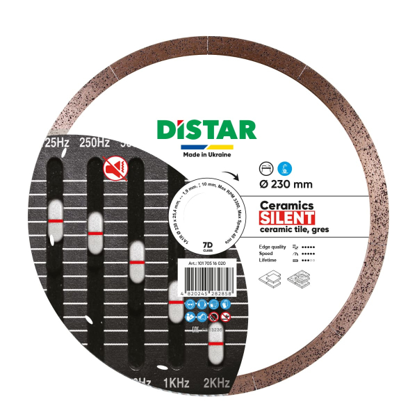 Круг алмазный Distar 1A1R 230x25.4 мм Ceramic Silent